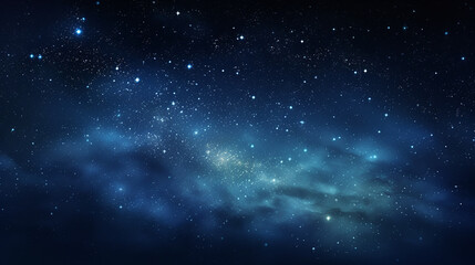 Naklejka premium Celestial Night Sky with Stars