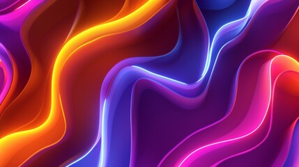 Vibrant abstract backdrop with dynamic neon lines evoking a feeling of motion and vitality