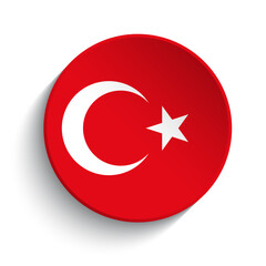 Turkey flag button