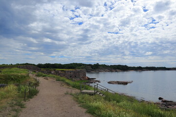 Nature at the old fortress Sveaborg or Suomenlinna. Helsinki, Finland, 2024.