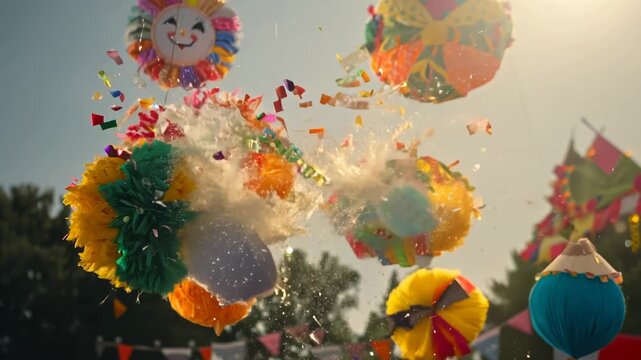 exploding flower pinatas 