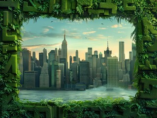 Eco-Conscious Print Advertisement Green Solutions for a Sustainable Future, Discover Innovative Ways to Reduce Your Environmental Impact and Embrace a Greener Tomorrow Print Advertising