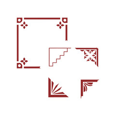 Vintage Frame Ornaments Vector Illustration.