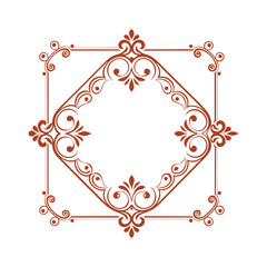 Vintage Frame Ornaments Vector Illustration.