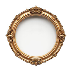 Realistic Mockup of Hyper-Realistic Gold Oval