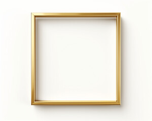 Minimal Gold Frame with Asymmetrical Design
