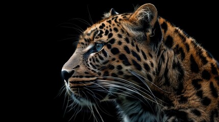 Obraz premium close up of an Amur leopard