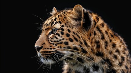 Fototapeta premium close up of an Amur leopard