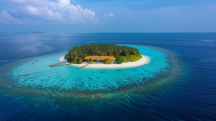 Resort, Gangehi Island, Ari Atoll, Indian Ocean, Maldives