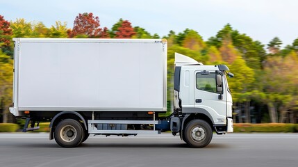 Truck performing customer drop-offs, reliable freight service
