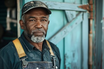 Obraz premium Portrait of a middle aged male plumber