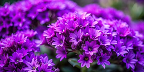 Close-up of vibrant purple flowers with soft blurred background, purple, flowers, close-up, blooming, nature, beautiful, petals