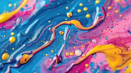 Abstract colorful paint swirls. Ideal for backgrounds, branding, or any project that needs a vibrant, creative touch.