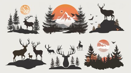 Obraz premium mountain animal wildlife