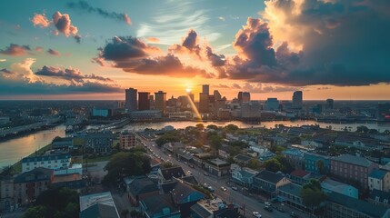 Downtown New Orleans and the Superdome