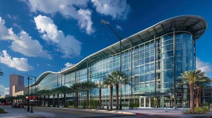 Aerial view of New Orleans cityscape, Louisiana, United States