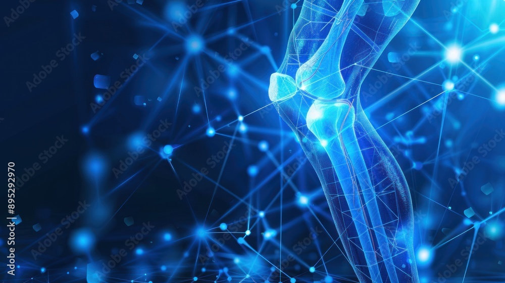 Poster A Digital Representation of a Human Knee Joint Connected by a Network of Lines and Points