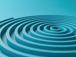 Spiral Sound Waves, an abstract representation of evolving audio series, showcasing fluid motion and creativity, with ample space for text and a rich depth of field.