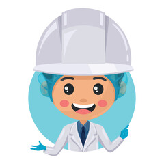 Quality control supervisor pointing his finger. Express an idea and indicate with the index finger. Food industry engineer. Chief food safety engineer. Safety in food production and processing