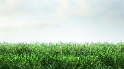 Grassy field background with empty space