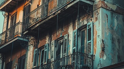 old building with balconies