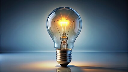 Realistic lightbulb background with smart thinking idea and inspiration innovation concept, innovation