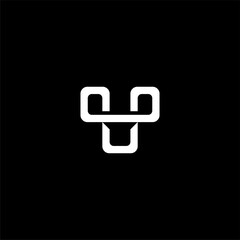 Letter T and sound or speaker negative space logo concept vector icon