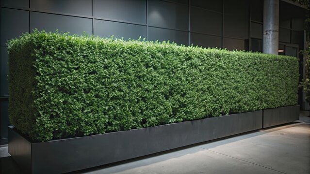High quality arch viz cutout of a hedge ligustrum plant, hedge, ligustrum, plant, greenery, shrub, garden