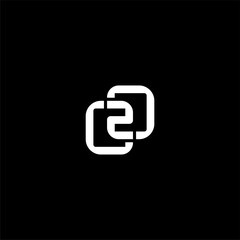 Letter C2C or O2O with modern logo concept vector icon