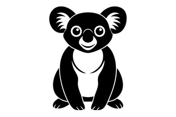 Funny Koala Vector Illustration, Cartoons, Clipart, and Line Art Design on White Background, Funny Koala vector illustration, cartoon, clipart, and line art design on a white background