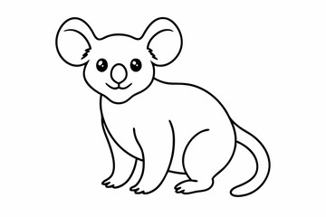 Funny Koala Vector Illustration, Cartoons, Clipart, and Line Art Design on White Background, Funny Koala vector illustration, cartoon, clipart, and line art design on a white background