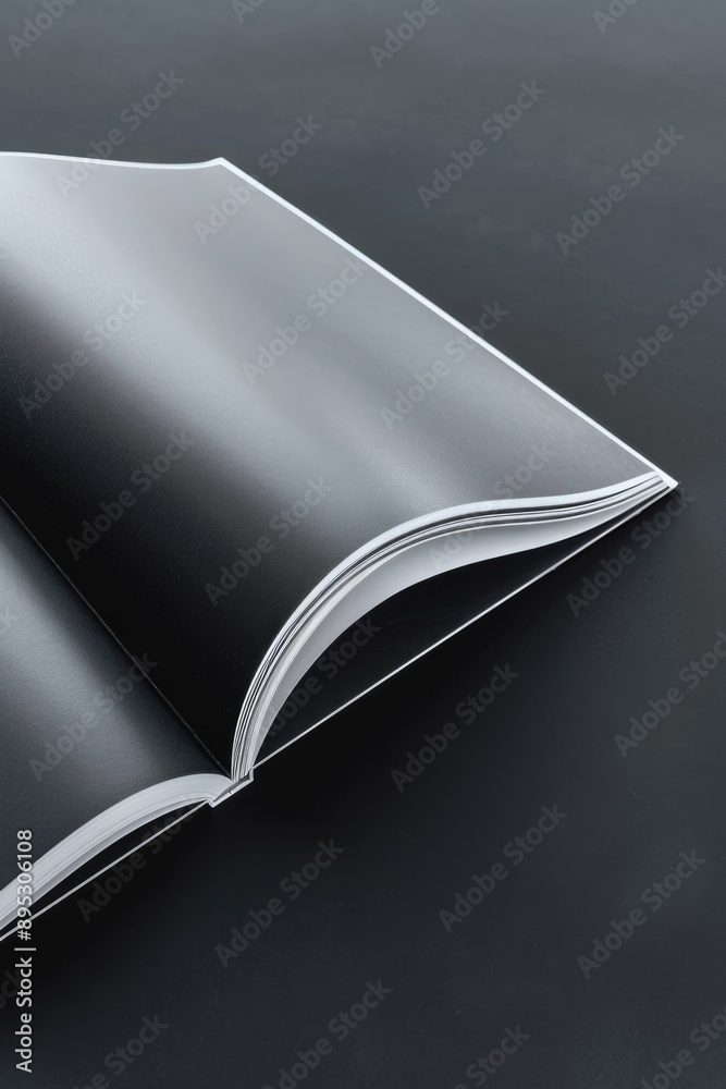 Aufkleber a book lying open on a dark background