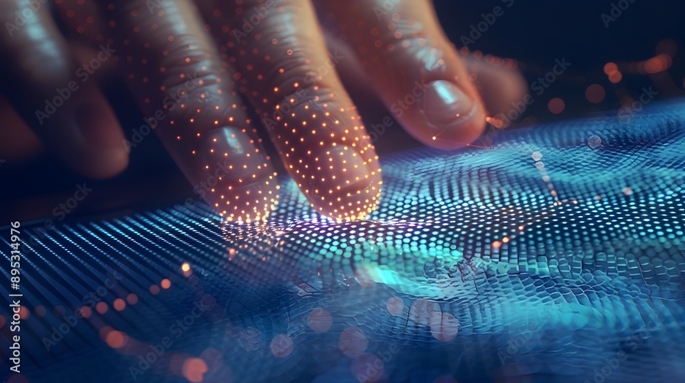 Poster Biometric Data Security Verification with Mesh Patterned Scanner