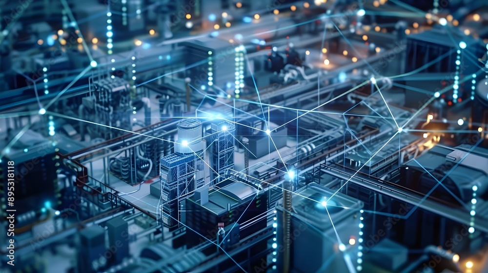 Aufkleber Digital Twins Connecting Physical Assets with Their Digital Counterparts Through a Mesh Network Interface