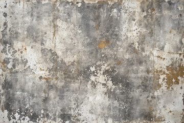 Faded and worn concrete grunge texture with irregular stains and weathering marks