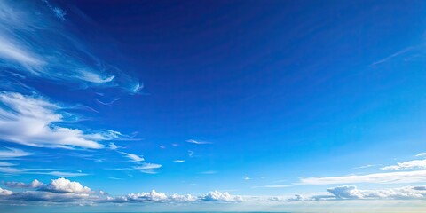 Obraz premium A serene photograph of a clear blue sky with no clouds in sight , serene, calm, peaceful, tranquil, sunny, bright, vibrant