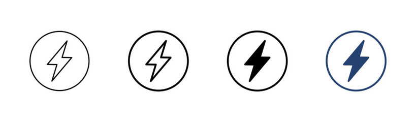 Power icon set. Power Switch Icon. Electric power