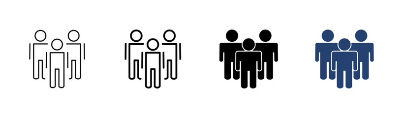 People icon set. person icon vector. User Icon vector. team symbols