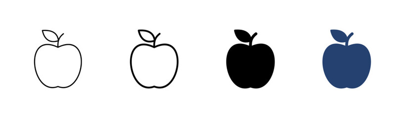 Apple icon set. Apple vector icon. apple symbols for your web design.