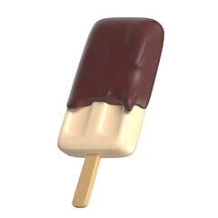 Popsicle 3D illustration Icon Foods and Drinks with Transparent Background