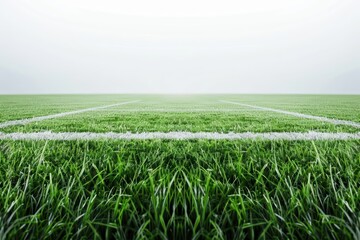 Obraz premium A lush turf field in perfect condition for a highstakes match, banner, with copy space