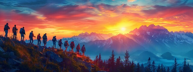 Mountain Travel and Hiking Adventure