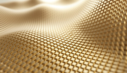  a metallic gold grid background