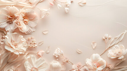 Wedding background with background illustration