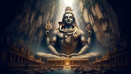 Lord Shiva in a Dhyana Mudra