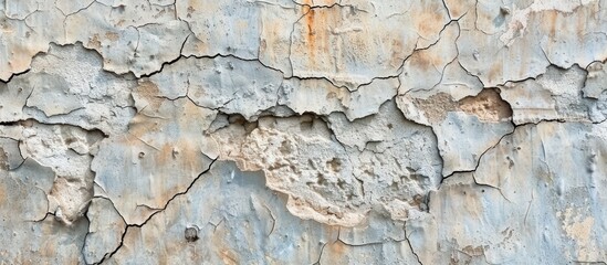 Fototapeta premium Cracked and Weathered Wall