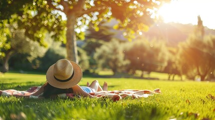 enjoying outdoor activities and relaxing in the sun. copy space for text.