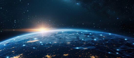 Obraz premium Global Network Connectivity