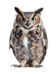 Obraz premium Close up Owl portrait, png