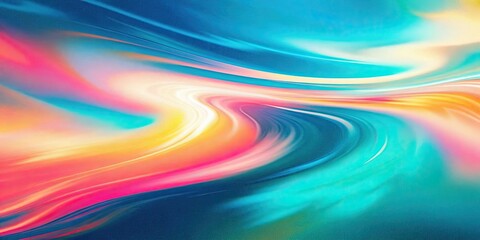 Abstract painting representing flowing water